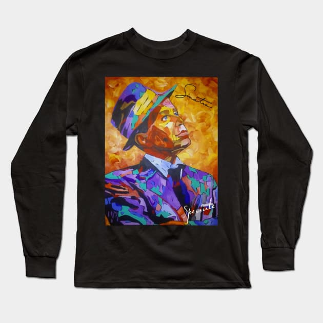 Frank Sinatra Long Sleeve T-Shirt by kearlgallegos